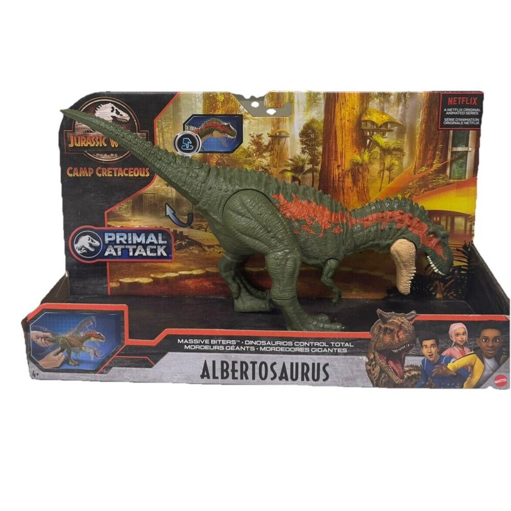 Jurassic World Camp Cretaceous Albertosaurus Action Figure Primal Attack New